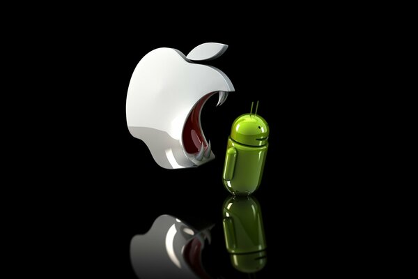 Era androidów jest zjadana przez złe jabłko firmy Apple