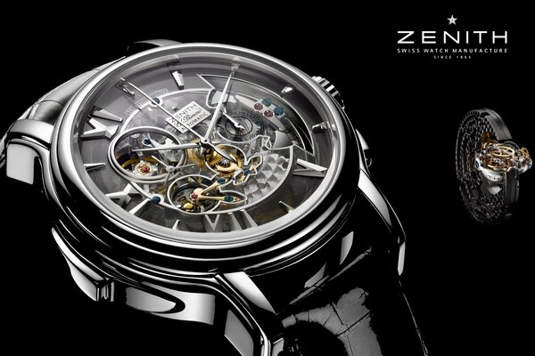 Orologio Da Polso zenith su sfondo nero