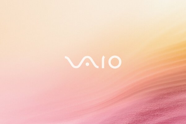 Logo VAIO sur fond rose