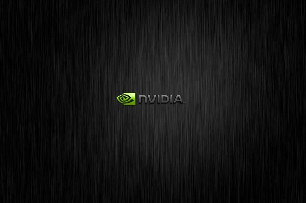 Nvidia on a black background for a computer