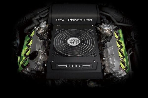 Real Power Pro sur fond noir