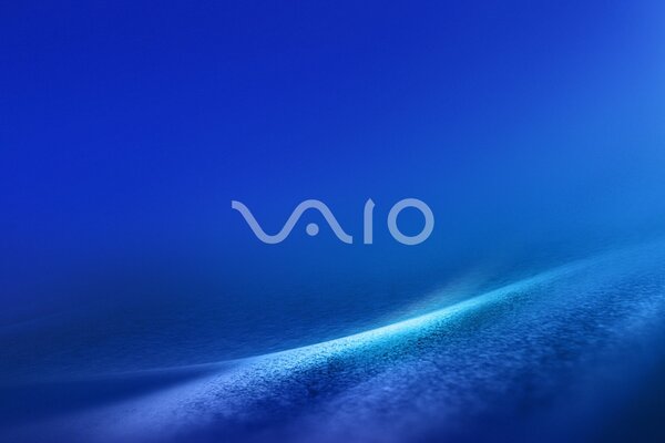 Logotipo de VAIO en azul abstracto