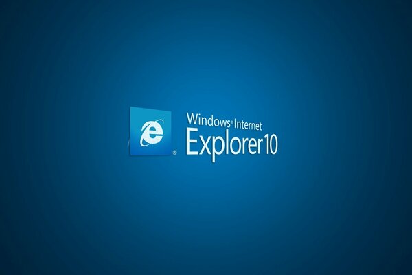 Blue logo of the Internet Explorer window