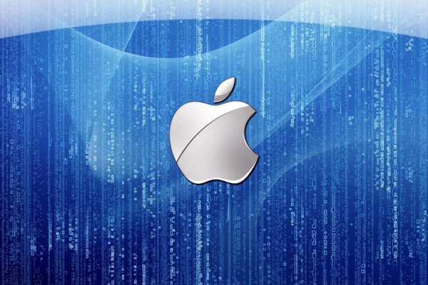 Apple brand logo. Software computing