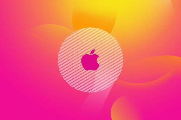 Pendiente de Apple con el logotipo de alta tecnología del color