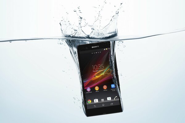 Sony waterproof phone Advertisement