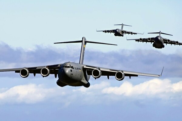 Military cargo planes help us out in our world