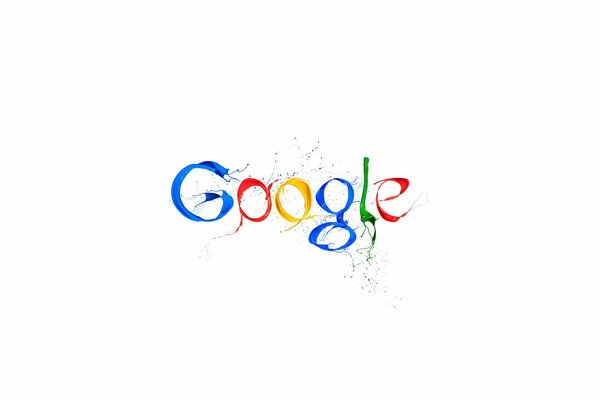 Google-Logo aus Farben auf weißem Hintergrund