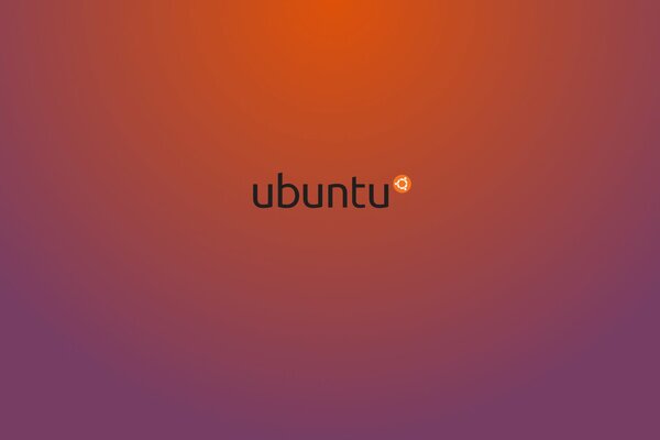 Fondo de pantalla púrpura en estilo minimalista con el logotipo de ubuntu