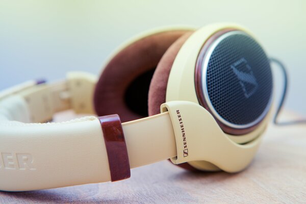 Cuffie hi-tech Sennheiser hd598 sul tavolo