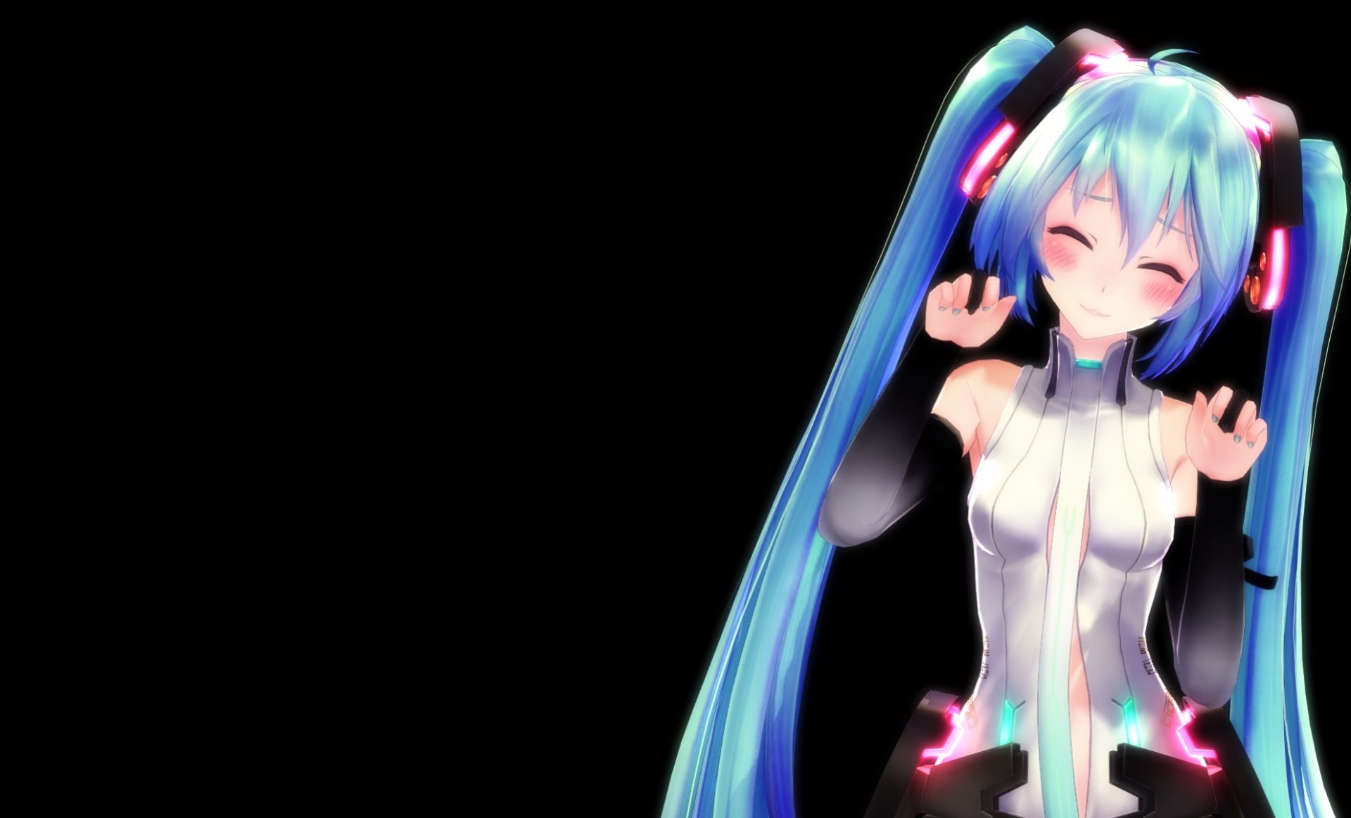 hatsune miku czarny