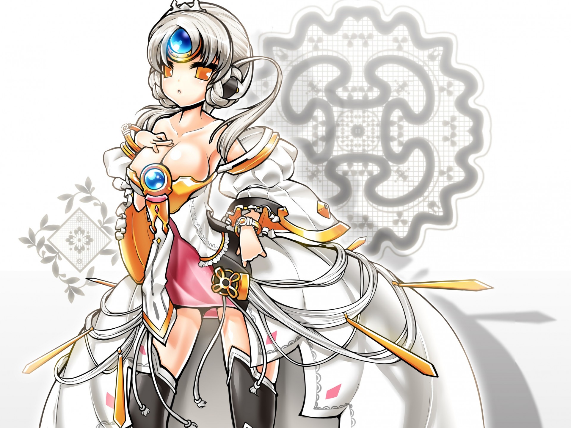 cabello gris eve elsword