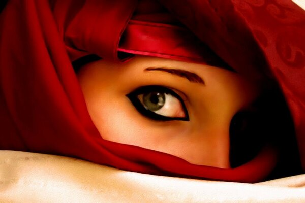 Oriental eyes are beautiful in a special way