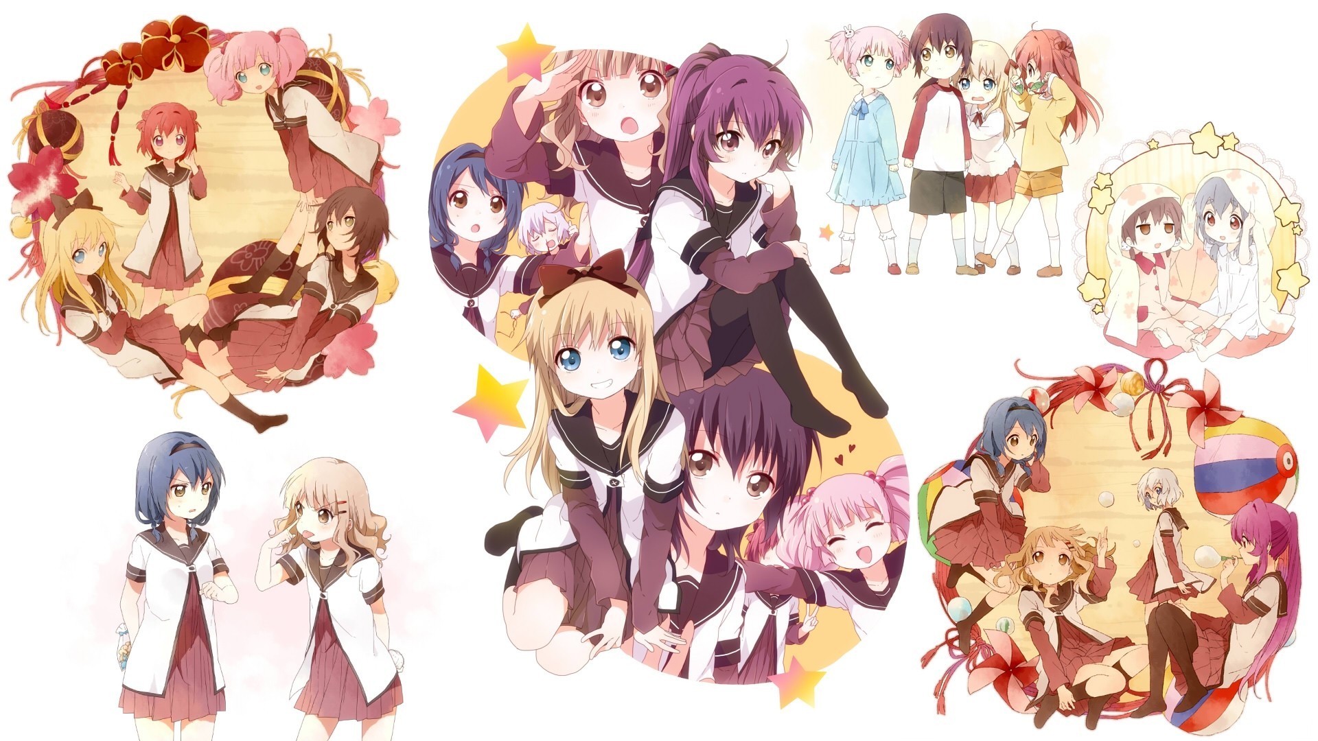 omuro sakurako yoshikawa chinatsu toshinou kyouko ikeda chitos sugiura ayano funami yu furutani himawari akaza akari