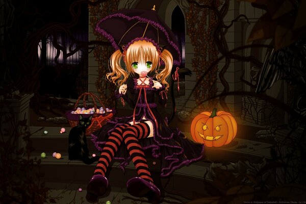 Lily emo chica de Halloween