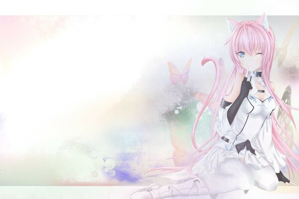 Neko girl cosplay megurine luka