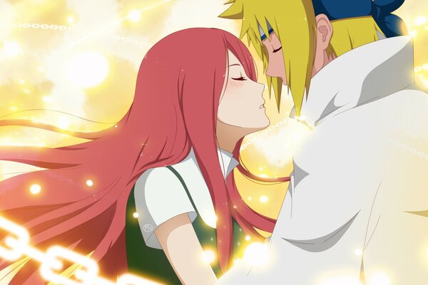 Pareja enamorada de narto Hokage