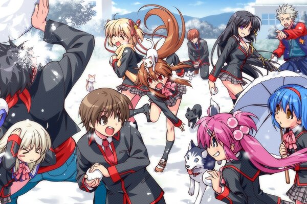 Seifuki. Fun snowball games