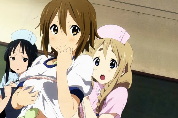 Anime nurses at work in the hospital