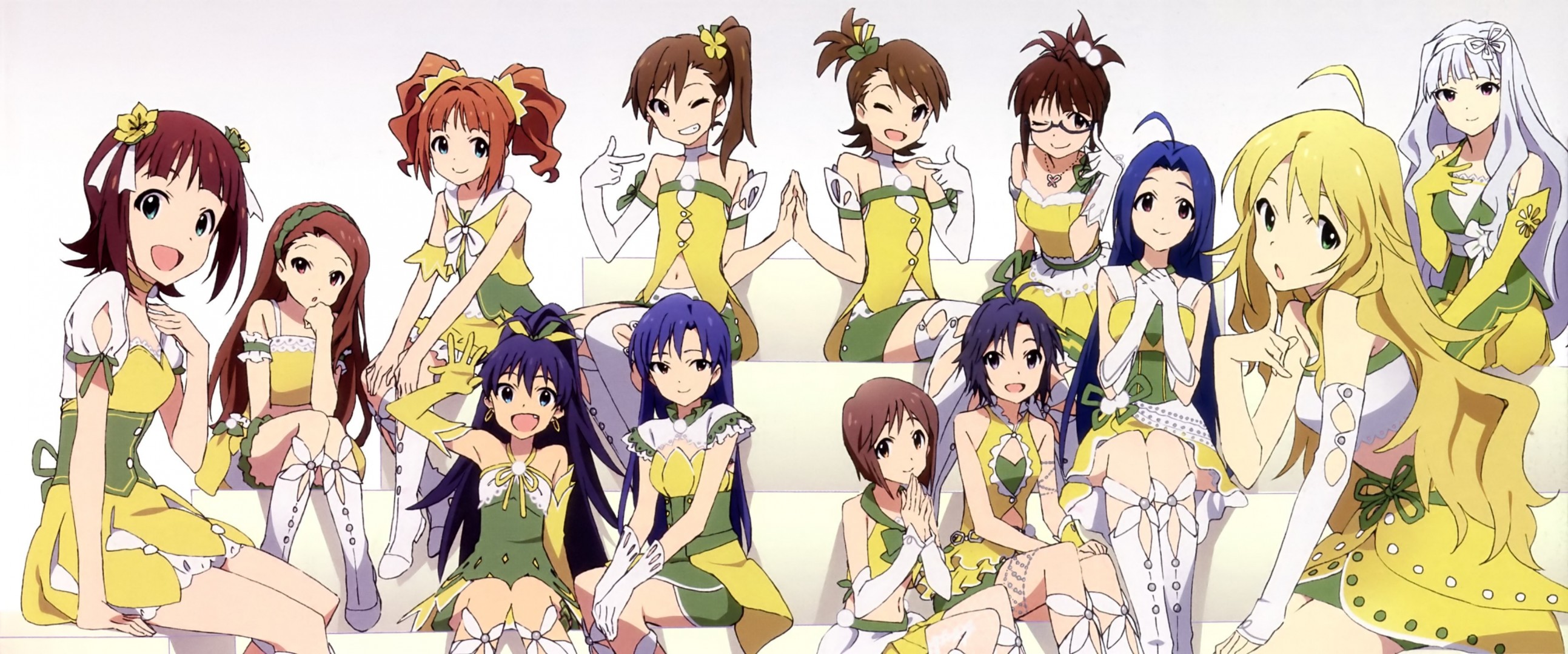 hoshii miki kisaragi chihaya minase iori ganaha hibiki shijou takane miura azusa kikuchi makoto akizuki ritsko futami ami takatsuki yayoi futami mami amami haruka hagiwara yukiho