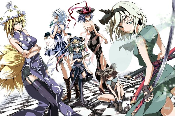 Anime girls izayoi sakuya