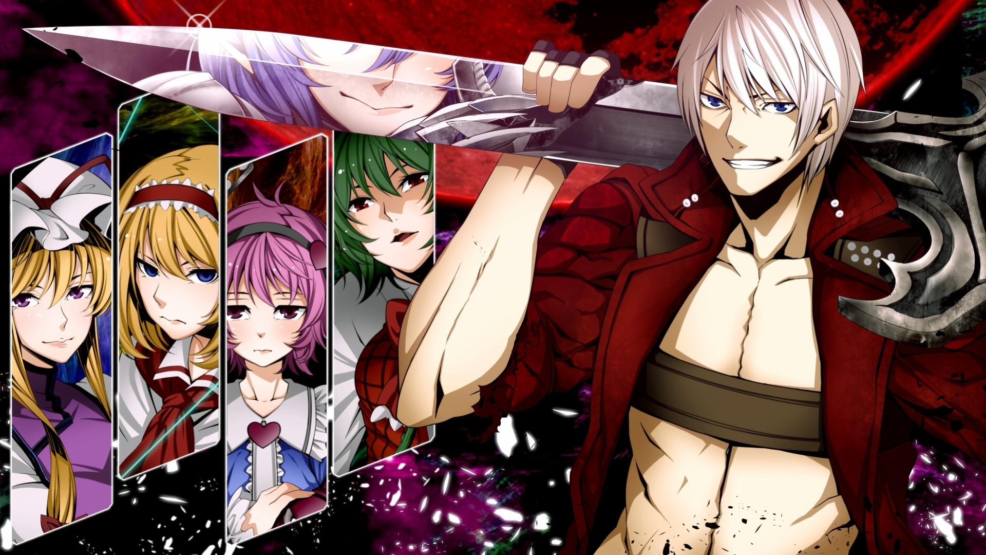 komeiji satori kazami yuuka crossover dante yakumo yukari remilia szkarłat