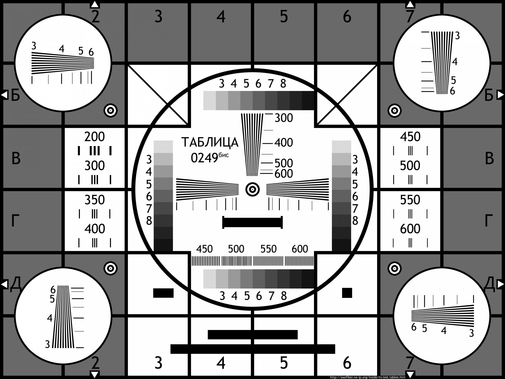 universel électronique test table weit tv syntoniseur grille 0249