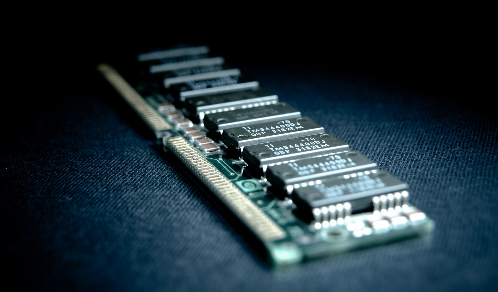 memory ram close up chip