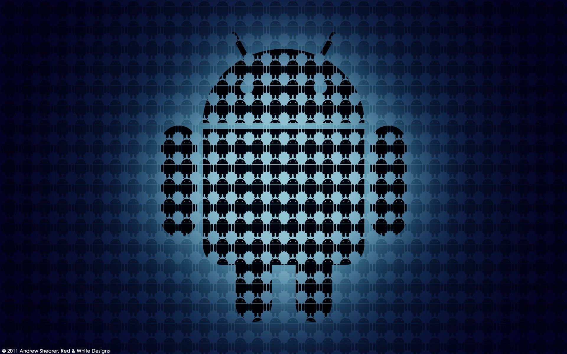 android ос текстурка куча роботов