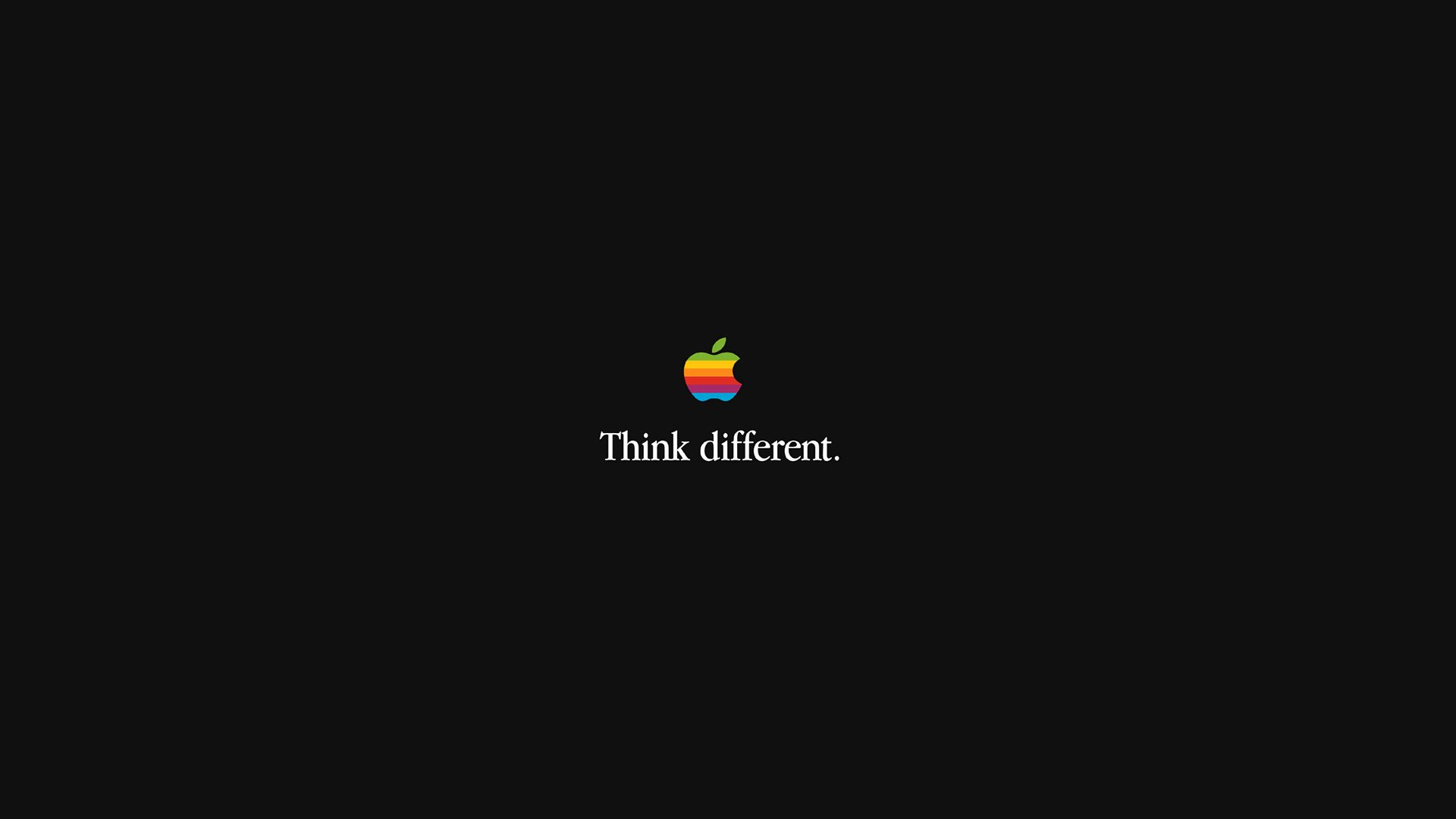 apple think diferent think diferent marka desiign minimalizm logo apple