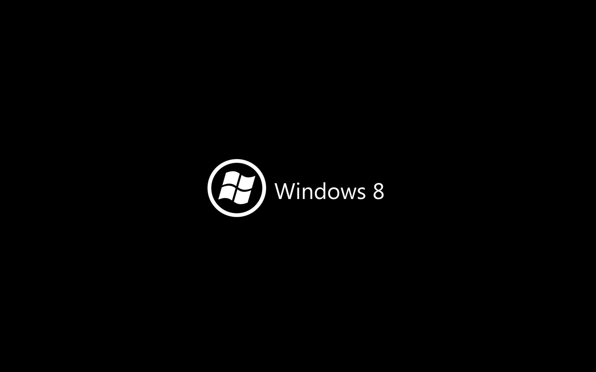 windows black background logo