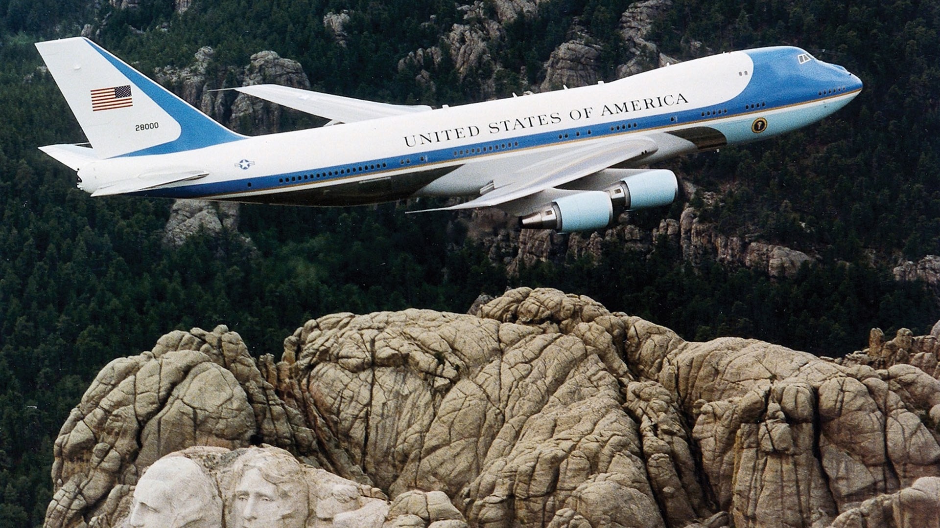 flugzeug usa bäume in der nähe berge