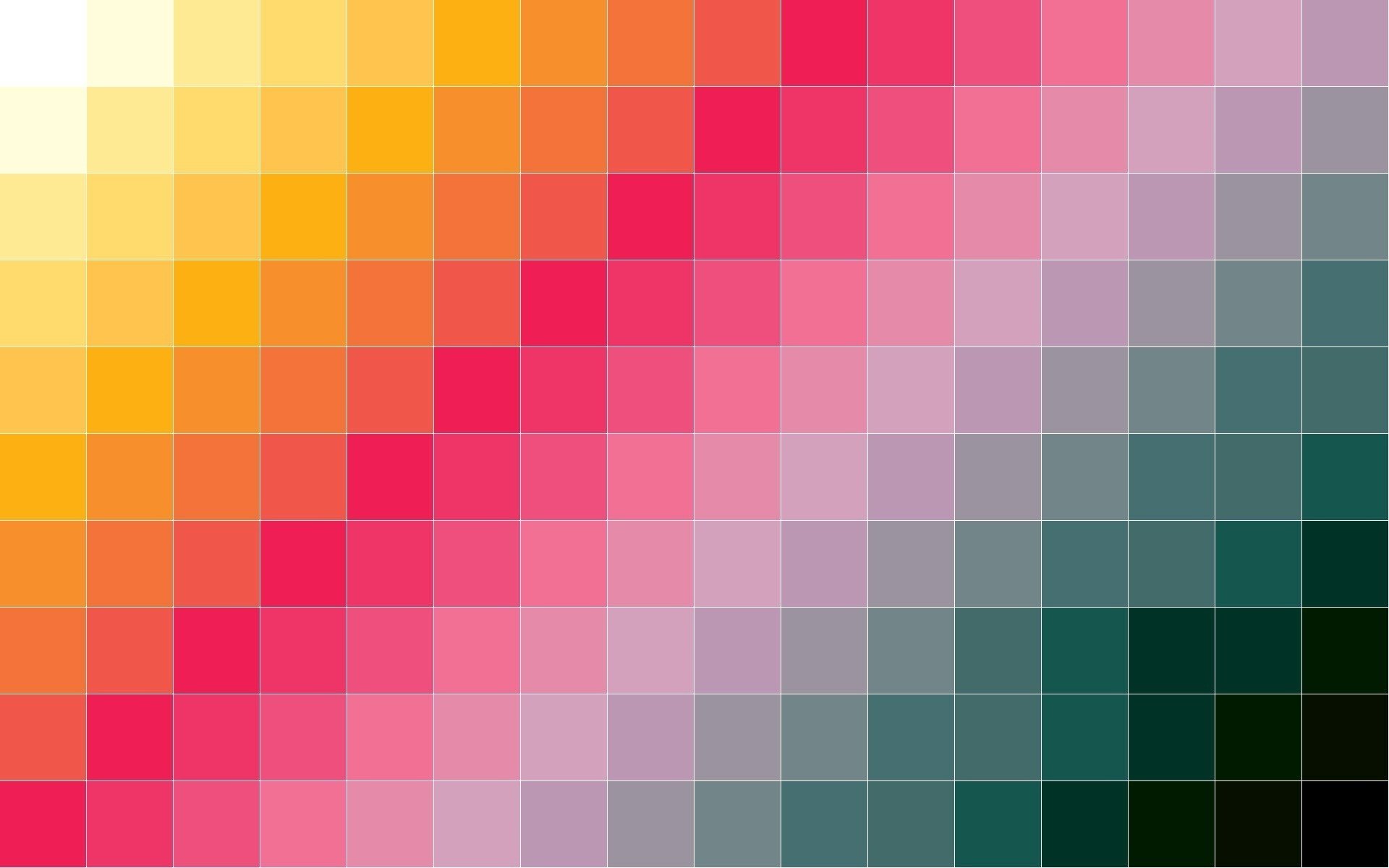 palette squares different color