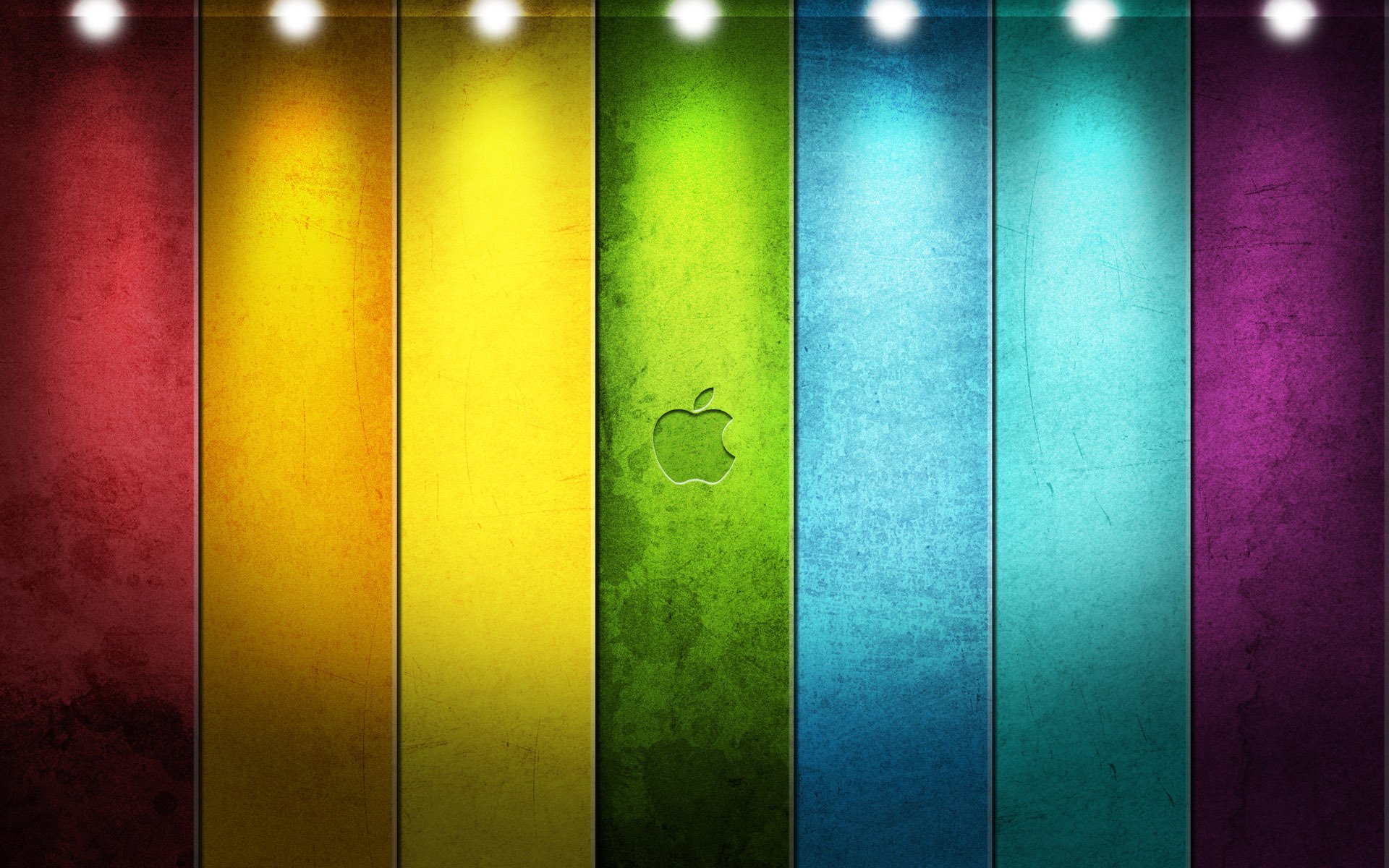 apple logo linee nastri stile