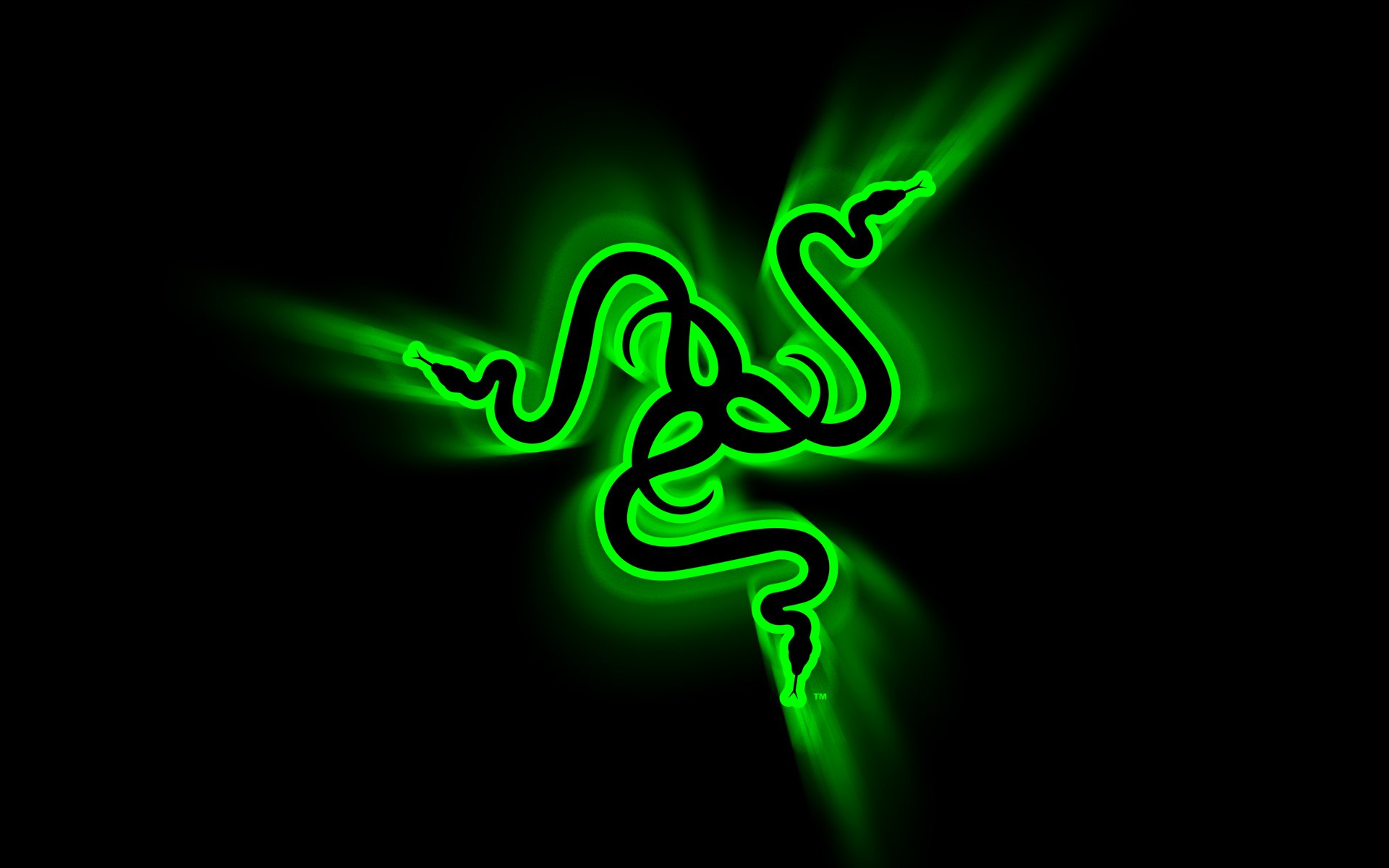 razer zielony czarny logo