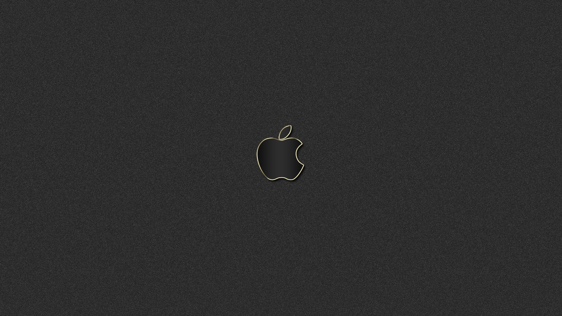 apple mac gold black logo