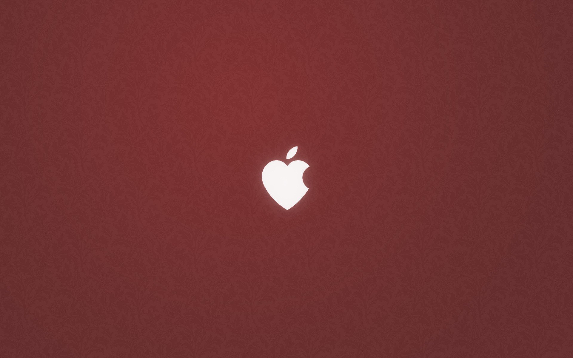 manzana logotipo corazón