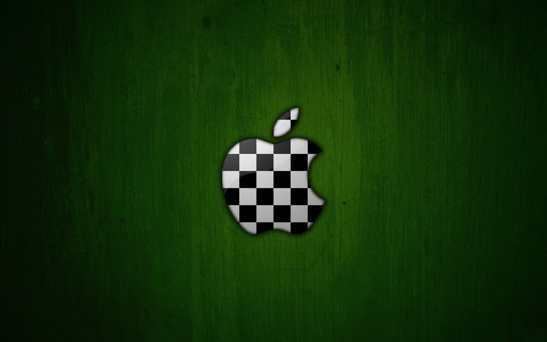 apple logo colors chess football green background