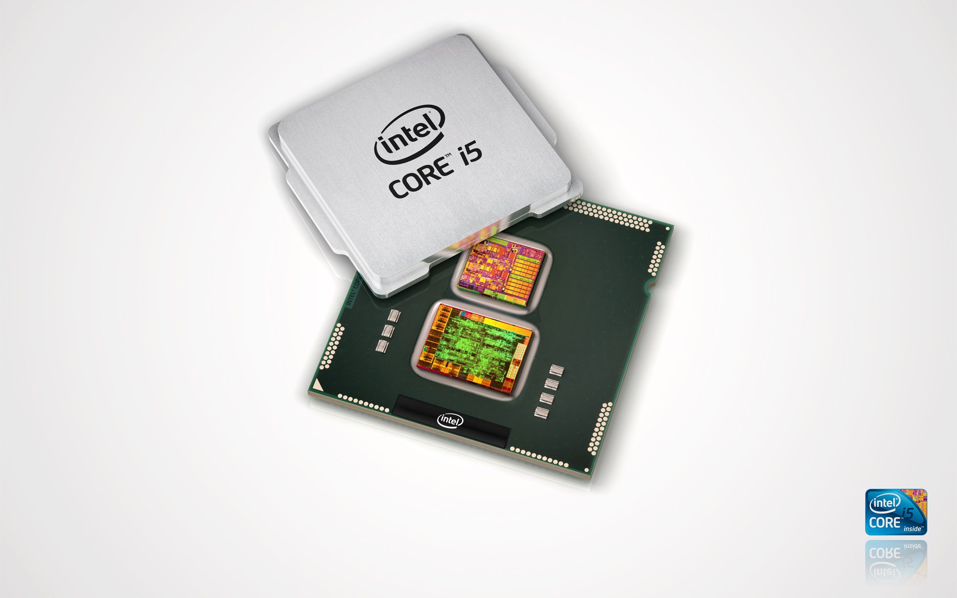 intel core i5 intel rotate logo