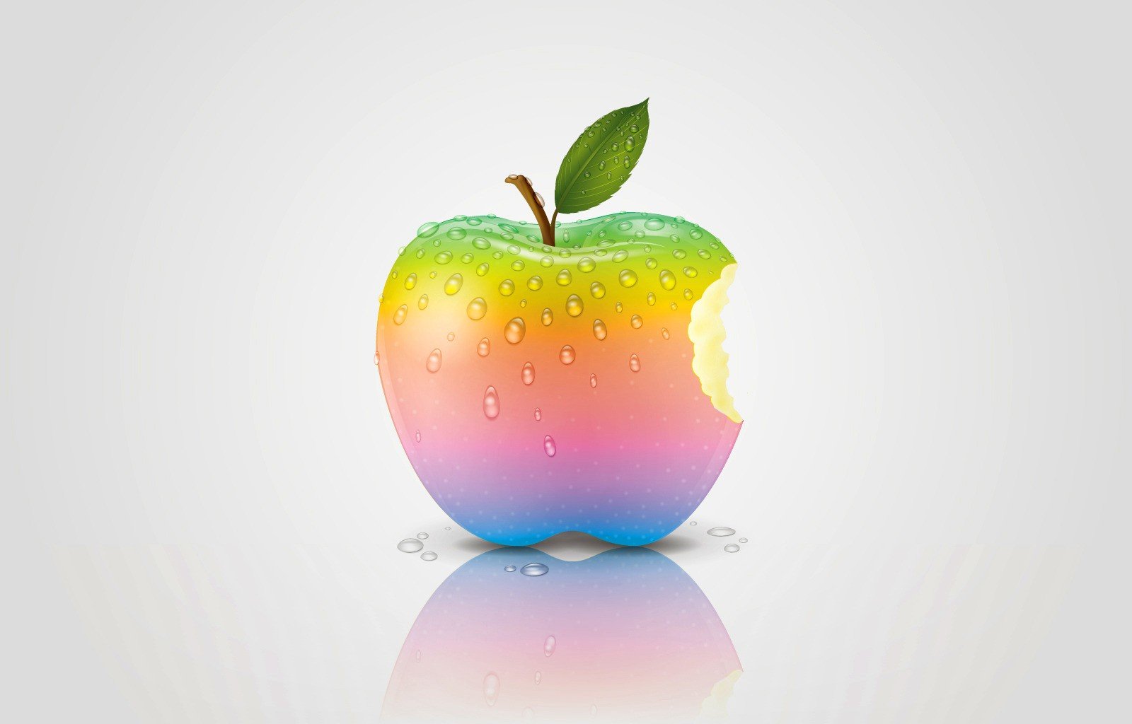 macintosh pomme arc-en-ciel