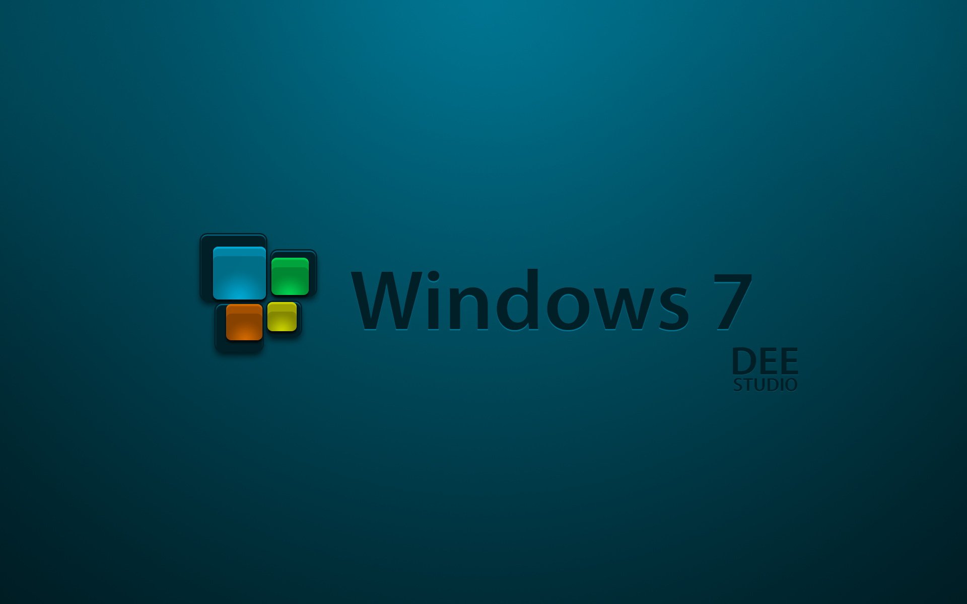 windows 7 di studio icona logo sfondo