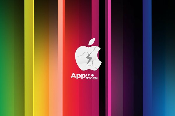 Логотип яблоко App стильный