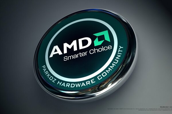 Logo AMD in una prospettiva elegante