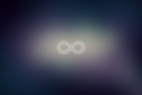 Background with infinity sign on dark background