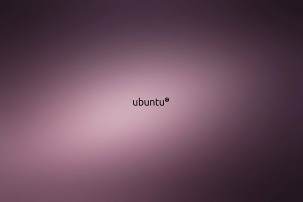 Ubuntu logo on purple background