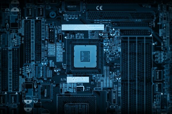 Immagine del chip di laptop e CPU