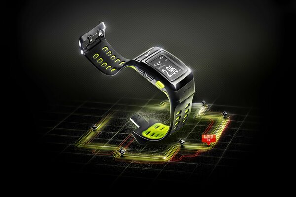 Image of a Nike watch with backlight