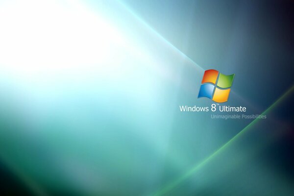 Screensaver of the windows 8 operating system
