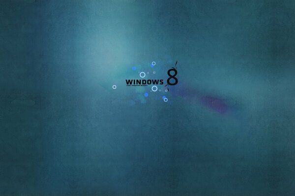 The standard image of Windows 8 is a blue texture