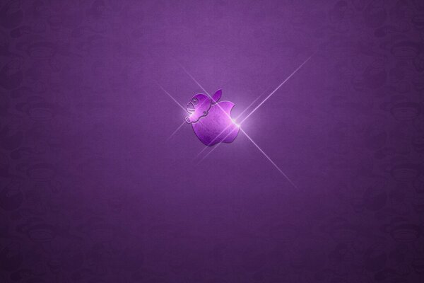 Logo violet d avril sur fond violet